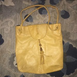 Chi by Falchi camel colored leather bag